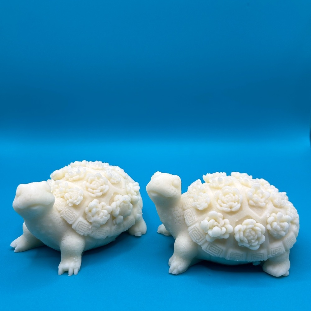 Turtle hand-carved organic lotion bar